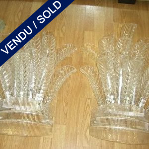 Set of Murano 16 leaves per sconce - SOLD